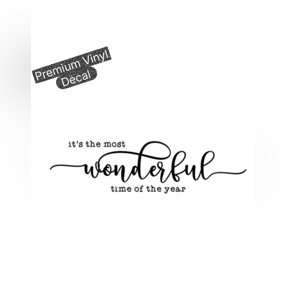 Christmas premium vinyl decal